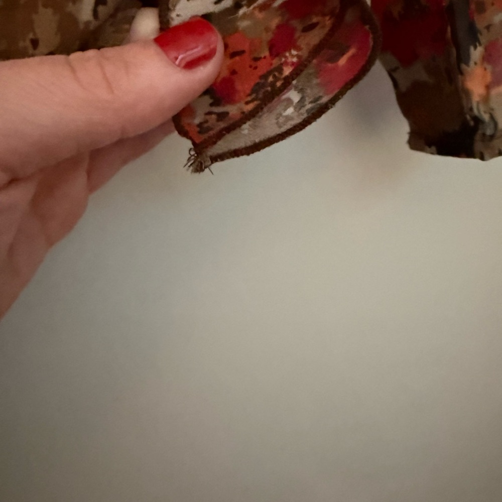 Floral Ruffle Button-Front Blouse - Picture 7 of 7